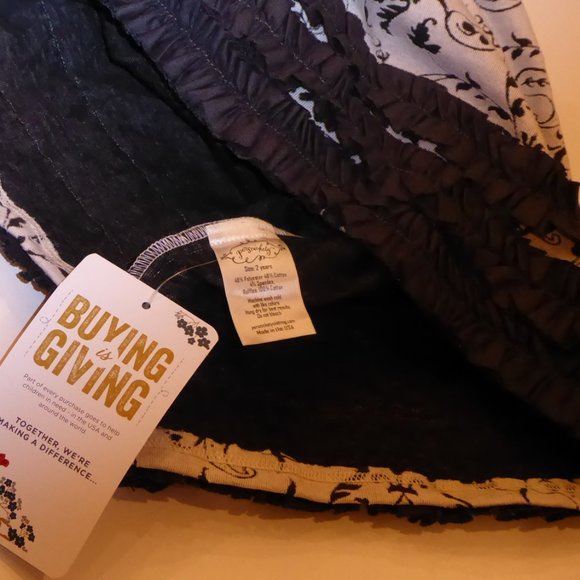 Persnickety Toddler Girl Ivory & Black Ruffled Dress Size 2 - Picture 10 of 10